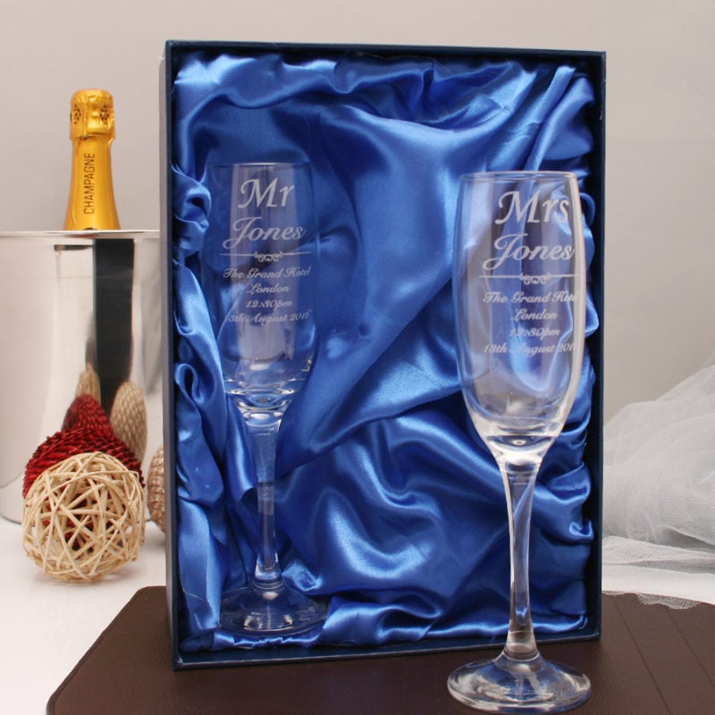 Personalised Champagne Flutes