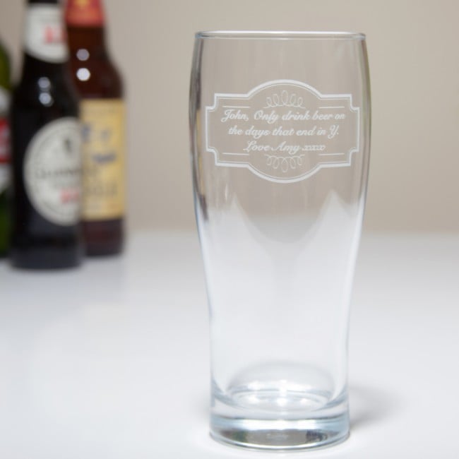 Personalised Pint Glass