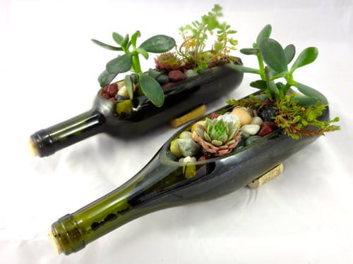 Champagne bottle serving tray