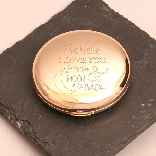 engraved compact mirrors