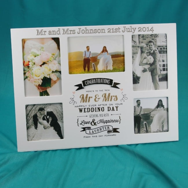 Engraved Wedding Photo Frames
