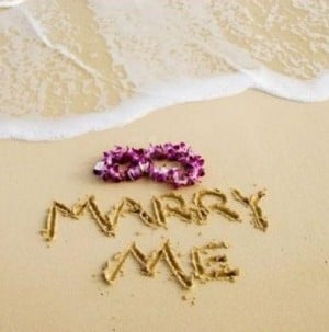 Marry Me in the sand