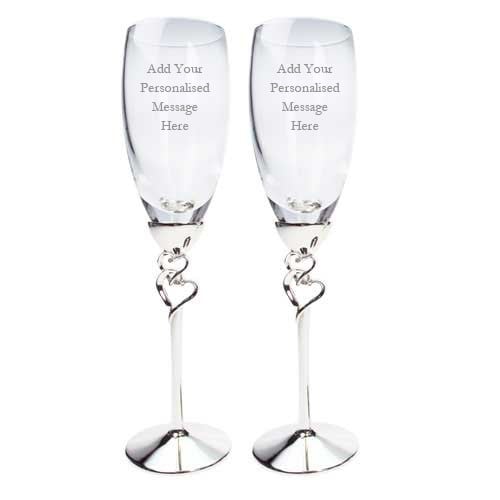 Personalised Champagne Flutes