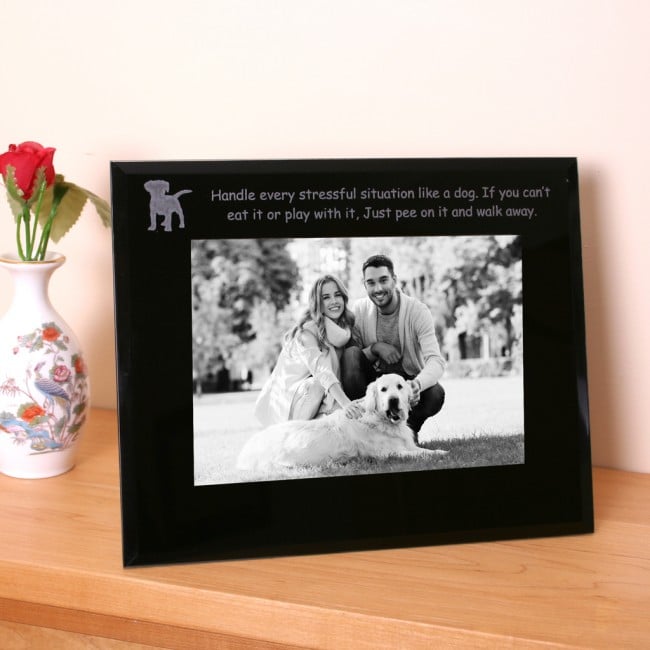 Engraved Photo Frame for Dog Lovers