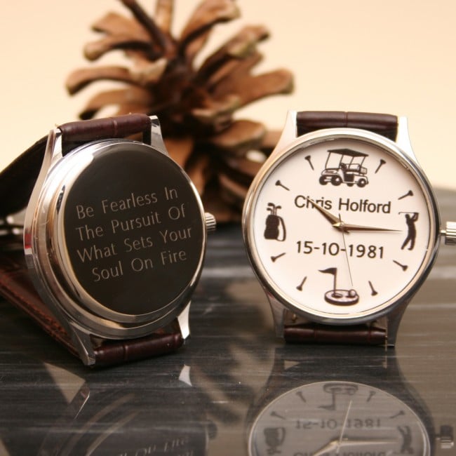 Personalised Golf Wrist Watch