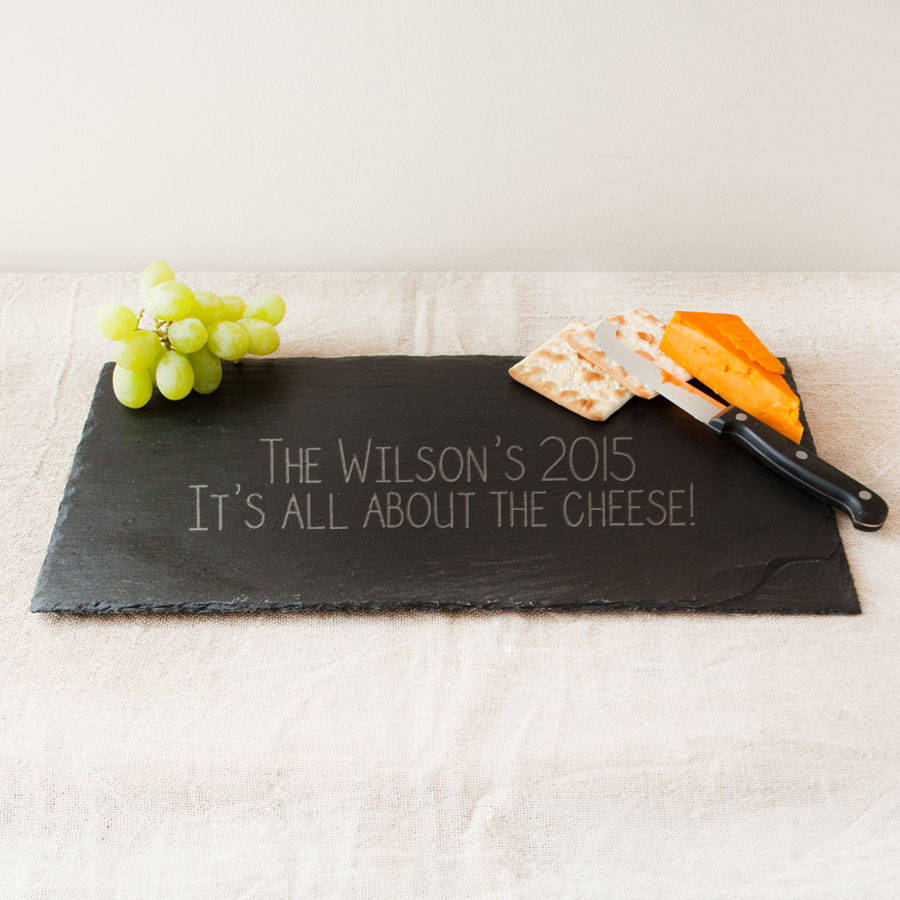 Personalised Slate Cheese Board