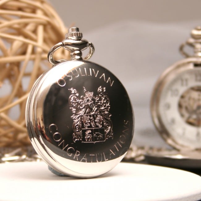 Personalised Family Crest Pocket Watch