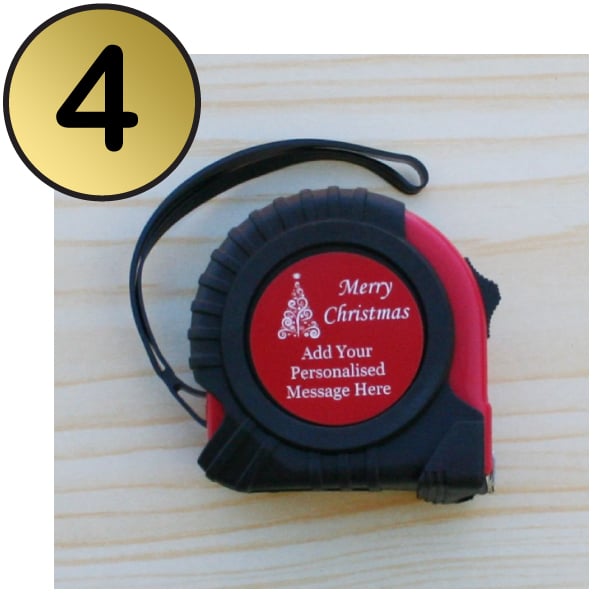 Merry Christmas Personalised Tape Measure