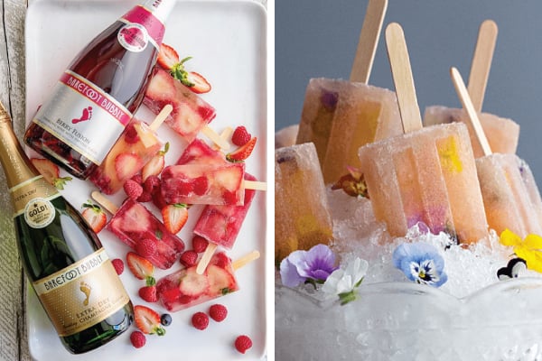 Champagne Ice Lollies