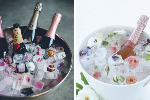 Floral Ice Cubes