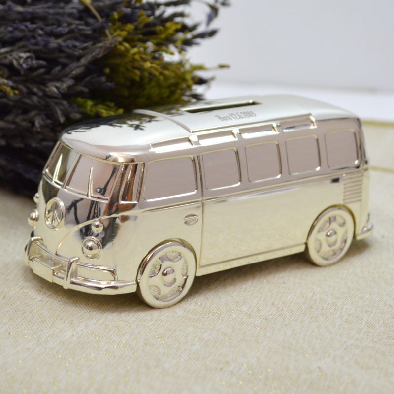 Engraved Camper Van Money Box