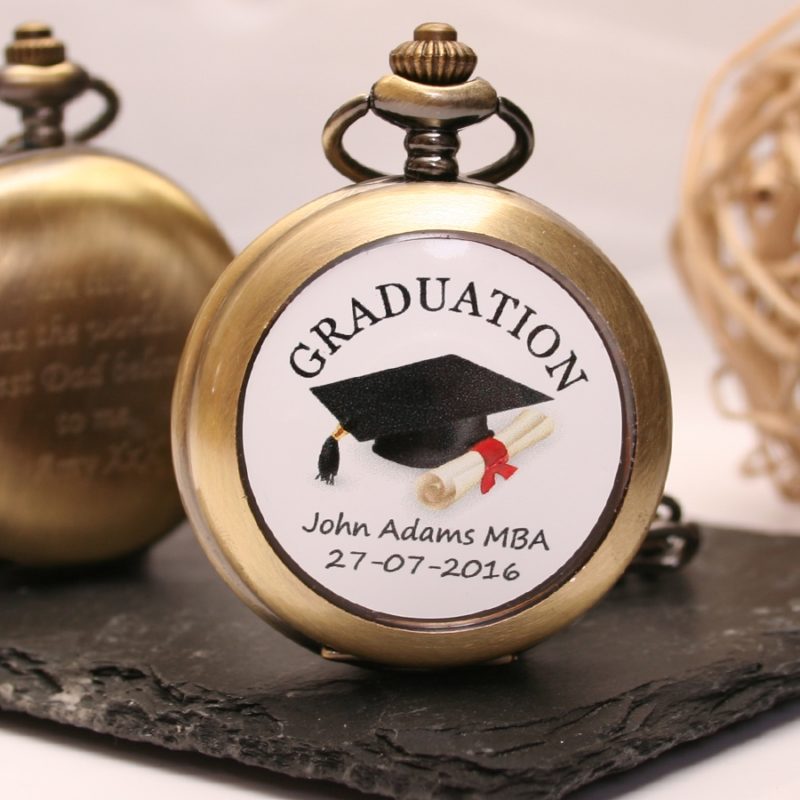 Personalised Graduation Pocket Watch Gift