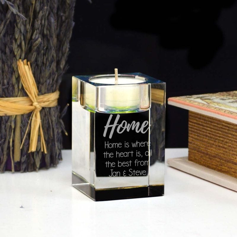 Personalised Tea Light Holder Housewarming Gifts