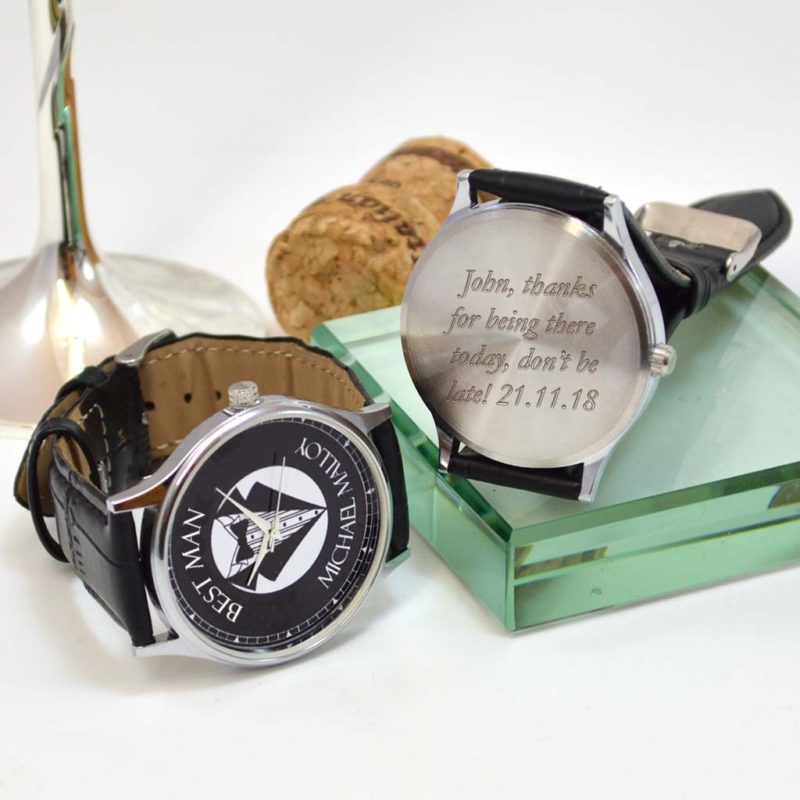 Personalised Wrist Watch For The Best Man Gifts