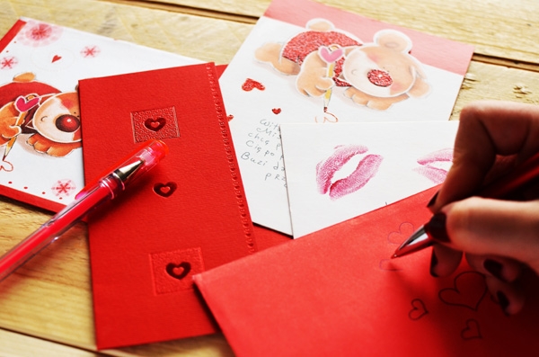 Include a romantic letter or card