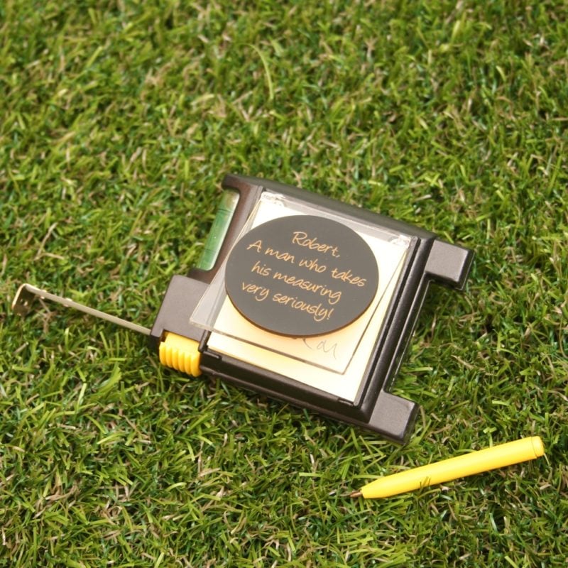 Personalised Tape Measure With Spirit Level