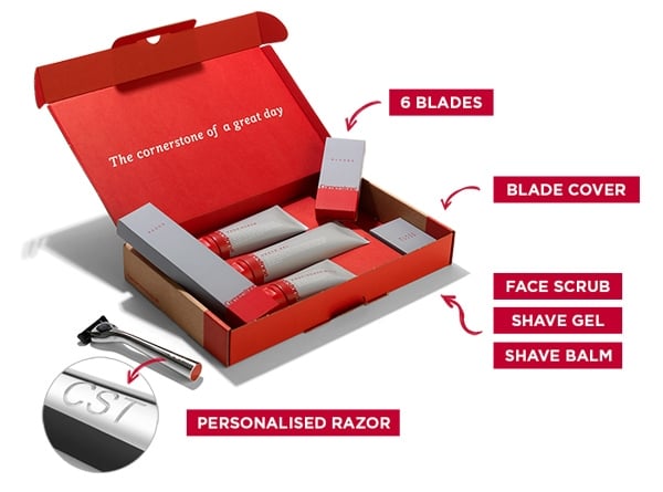 Mens Razor Subscription Box Gift Set