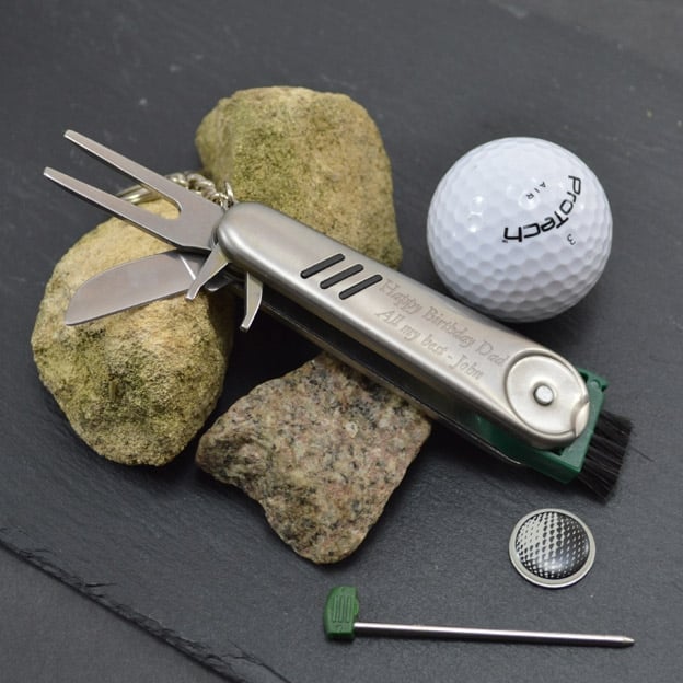 Personalised Golf Multi Pocket Tool Gift