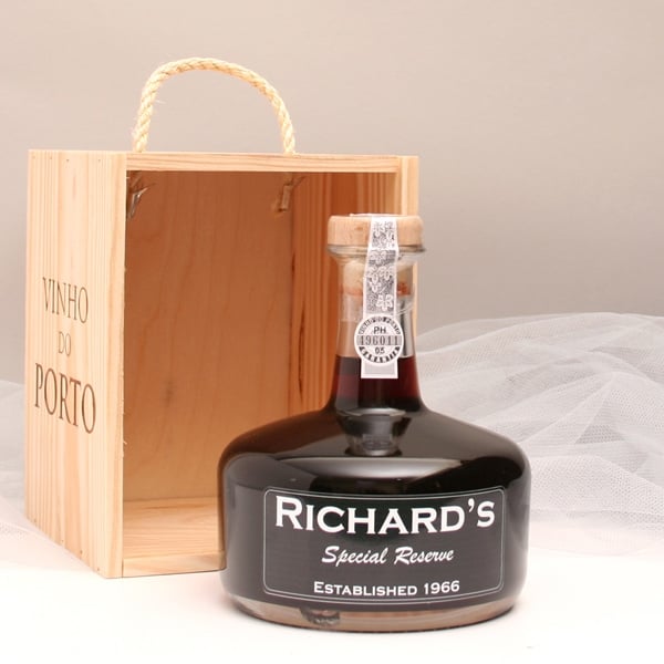 Personalised Special Reserve Port Gift in Decanter Style Bottle