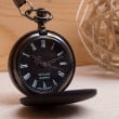 gun metal black pocket watch 2