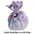 pastel butterfly lux gift wrap