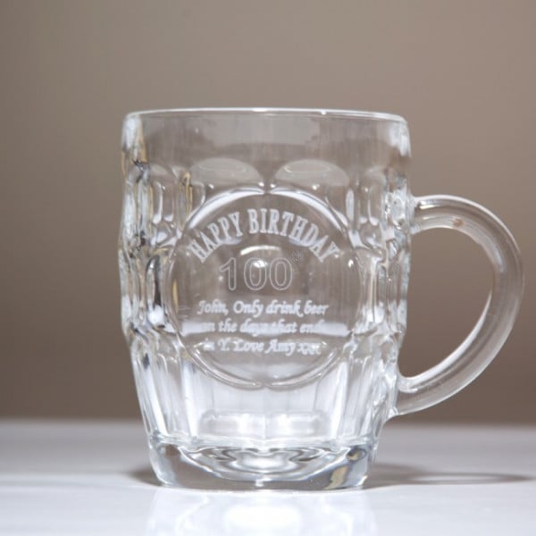 100th personalised tankard