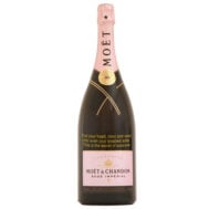 Engraved Pink Moet Magnum Champagne 1