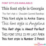 FONT STYLES LaserAndPrinted