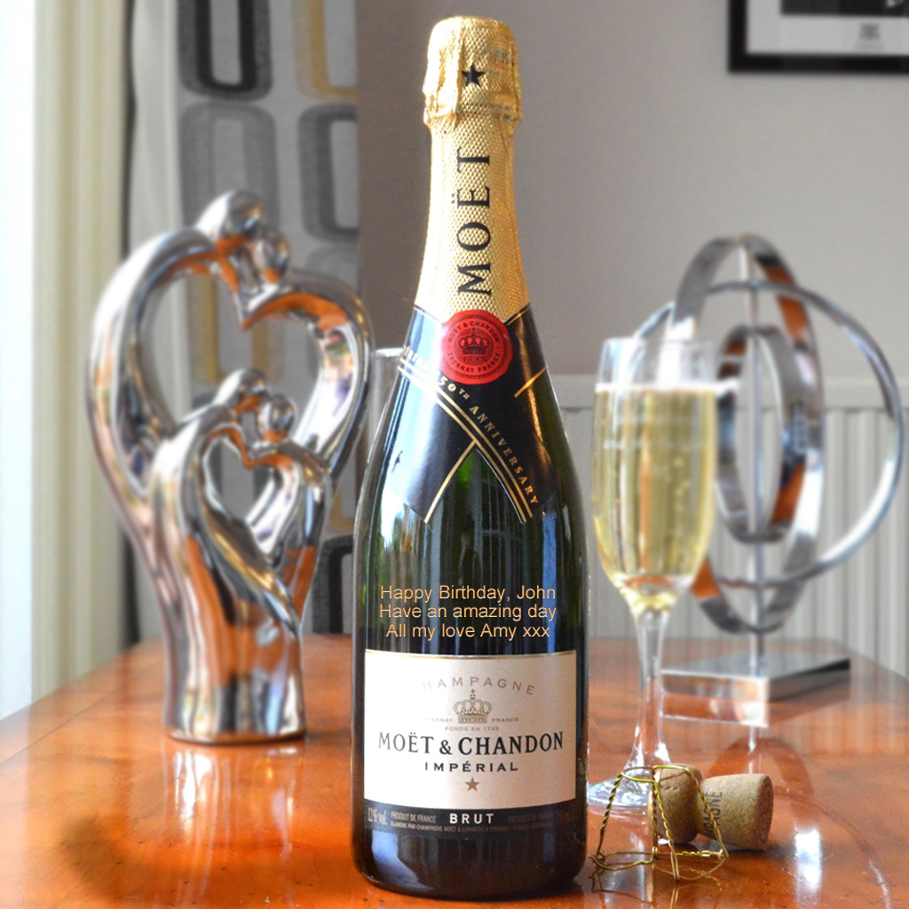 Personalised champagne discount