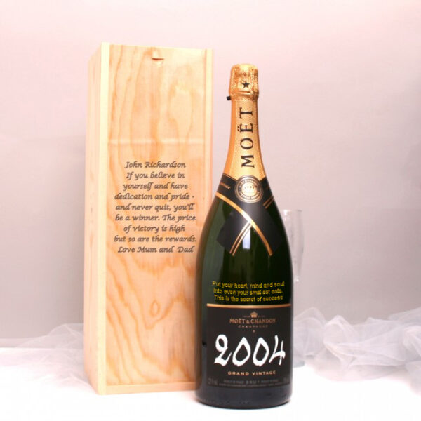 Personalised Moet and Chandon Grand Vintage Magnum of Champagne 3