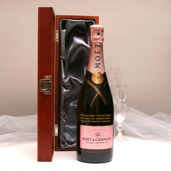 Personalised Pink Moet 75cl 1