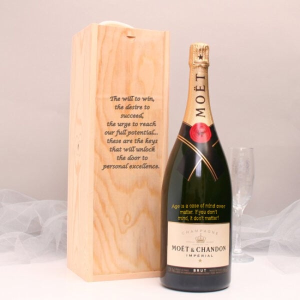 Personalised Rose Moet and Chandon Magnum of Champagne 2