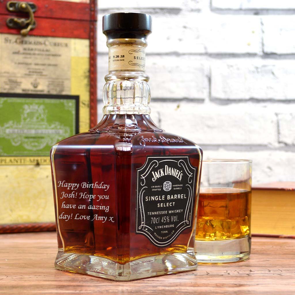 Personalised Jack Daniels Gift Set | Engraved Jack Daniels Bottle & Glass