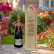 Wooden Wne box Personalised