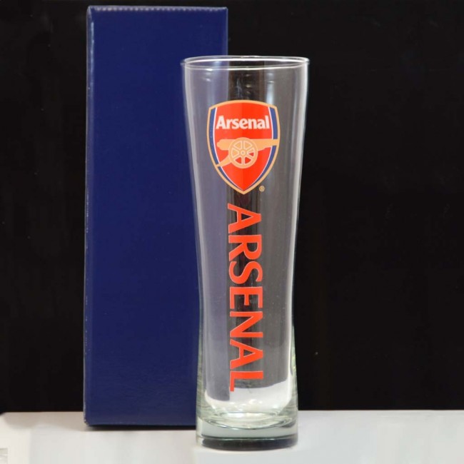 Personalised Arsenal Peroni Glass with