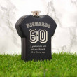 black football hip flask 60