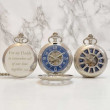 Personalised Pocket Watch With A Silver Spoke Design