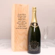 Personalised Magnum Champagne Gift Set With Pinewood Box