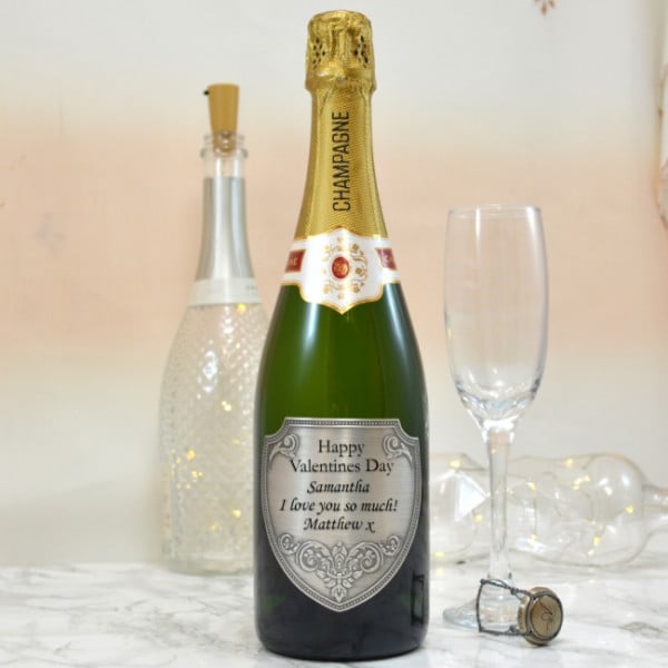champagne with shield label 2