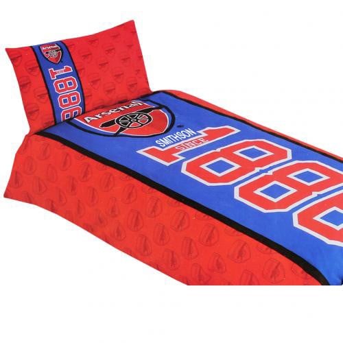 Personalised Arsenal Single Duvet Cover With Pillow Case