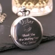 engraved usher pocket watch gift