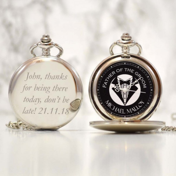 father of the groom pocket watch 1