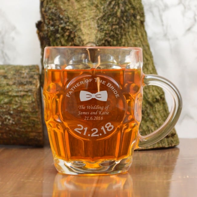 Personalised Father Of The Bride Wine Glass In Gift Box 41cl - Foto 2