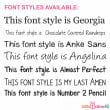 font styles laserandprinted 1 251