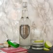 Personalised Gin Gift With Handmade Pewter Shield Label
