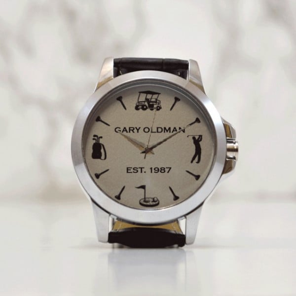 golf watch silver design 10
