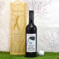 golf wine bottle