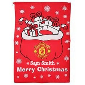 Personalised Manchester United Christmas Sack Giftsonline4u