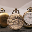 Personalised Bronze Pocket Watch With Motorbike Design