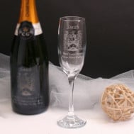 personalised champagne flu2